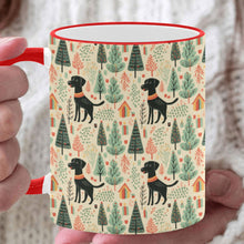 Load image into Gallery viewer, Black Labrador Holiday Frolic Christmas Coffee Mug-White4-ONE SIZE-1