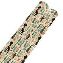 Load image into Gallery viewer, Black Labrador Holiday Frolic Christmas Gift Wrapping Paper - 2 Rolls-Christmas Ornament-Black Labrador,Christmas,Wrapping Paper-5