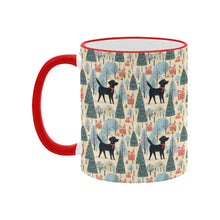 Load image into Gallery viewer, Black Labrador Winter Village Christmas Coffee Mug-2