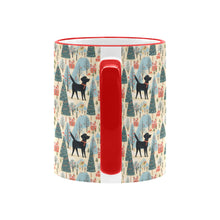 Load image into Gallery viewer, Black Labrador Winter Village Christmas Coffee Mug-6