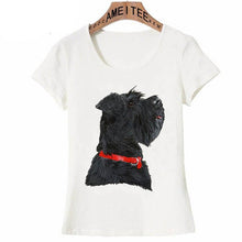 Load image into Gallery viewer, Black Schnauzer Love Womens T ShirtApparel