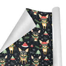 Load image into Gallery viewer, Black Tan Chihuahuas Christmas Cheer Gift Wrapping Paper - 2 Rolls-Christmas Ornament-Chihuahua,Christmas,Wrapping Paper-3