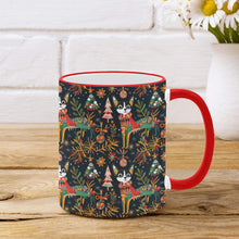 Load image into Gallery viewer, Black White Chihuahua's Christmas Extravaganza Coffee Mug-2