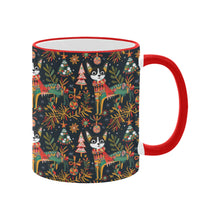 Load image into Gallery viewer, Black White Chihuahua's Christmas Extravaganza Coffee Mug-4