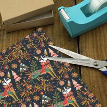 Load image into Gallery viewer, Black White Chihuahua's Christmas Extravaganza Gift Wrapping Paper - 2 Rolls-Christmas Ornament-Chihuahua,Christmas,Wrapping Paper-4