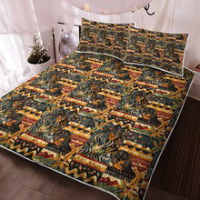 Load image into Gallery viewer, Black/Tan Dachshunds Christmas Symphony Quilt Blanket Bedding Set-Bedding-Bedding, Blankets, Christmas, Dachshund, Home Decor-3