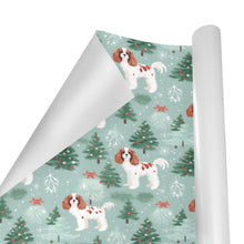 Load image into Gallery viewer, Blenheim Cavalier Christmas Carol Gift Wrapping Paper - 2 Rolls-Christmas Ornament-Cavalier King Charles Spaniel,Christmas,Wrapping Paper-3