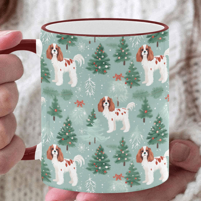Blenheim Cavalier Christmas Carol Mug-White-ONE SIZE-1
