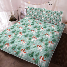 Load image into Gallery viewer, Blenheim Cavalier Christmas Carol Quilt Blanket Bedding Set-Bedding-Bedding, Blankets, Cavalier King Charles Spaniel, Christmas, Home Decor-3