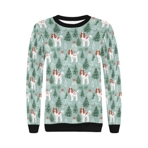 Blenheim Cavalier Christmas Carol Sweatshirt for Women-Apparel-Apparel, Cavalier King Charles Spaniel, Christmas, Dog Mom Gifts, Sweatshirt-3