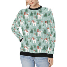 Load image into Gallery viewer, Blenheim Cavalier Christmas Carol Sweatshirt for Women-Apparel-Apparel, Cavalier King Charles Spaniel, Christmas, Dog Mom Gifts, Sweatshirt-S-1