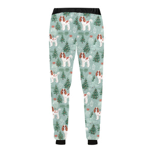 Blenheim Cavalier Christmas Carol Unisex Sweatpants-Apparel-Apparel, Cavalier King Charles Spaniel, Christmas, Dog Dad Gifts, Dog Mom Gifts, Pajamas-5