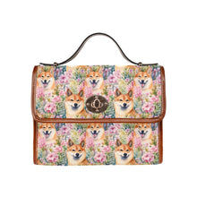 Load image into Gallery viewer, Blooming Bliss with Shiba Smiles Shoulder Bag Purse-Accessories-Accessories, Bags, Purse, Shiba Inu-One Size-6