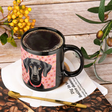 Load image into Gallery viewer, Blossom Watch Black Labrador Coffee Mug-4