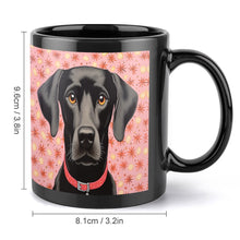Load image into Gallery viewer, Blossom Watch Black Labrador Coffee Mug-5