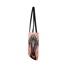 Load image into Gallery viewer, Blossom Watch Black Labrador Special Lightweight Shopping Tote Bag-White-ONESIZE-4