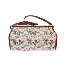 Load image into Gallery viewer, Blossoming Beauty Beagles Shoulder Bag Purse-Accessories-Accessories, Bags, Beagle, Purse-One Size-5