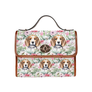 Blossoming Beauty Beagles Shoulder Bag Purse-Accessories-Accessories, Bags, Beagle, Purse-One Size-7