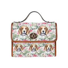 Load image into Gallery viewer, Blossoming Beauty Beagles Shoulder Bag Purse-Accessories-Accessories, Bags, Beagle, Purse-One Size-1