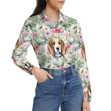Load image into Gallery viewer, Blossoming Beauty Beagles Women&#39;s Shirt-2