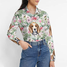 Load image into Gallery viewer, Blossoming Beauty Beagles Women&#39;s Shirt-3
