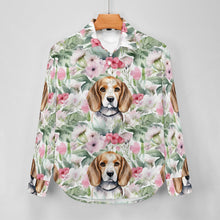 Load image into Gallery viewer, Blossoming Beauty Beagles Women&#39;s Shirt-4