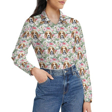 Load image into Gallery viewer, Blossoming Beauty Beagles Women&#39;s Shirt-5