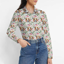 Load image into Gallery viewer, Blossoming Beauty Beagles Women&#39;s Shirt-7