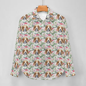 Blossoming Beauty Beagles Women's Shirt-9