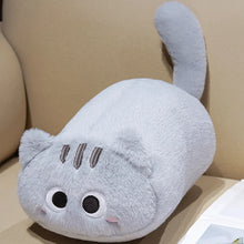 Load image into Gallery viewer, Blue Cat Loaf Throw Pillow - Long Fat Cat Plush Cushion-Home Decor-Cats,Home Decor,Pillows-5