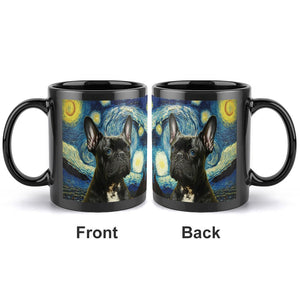 Blue Eyed Milky Way Black Frenchie Coffee Mug-Mug-Accessories, Dog Dad Gifts, Dog Mom Gifts, French Bulldog, Home Decor, Mugs-ONE SIZE-Black-3
