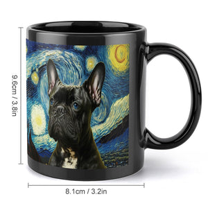 Blue Eyed Milky Way Black Frenchie Coffee Mug-Mug-Accessories, Dog Dad Gifts, Dog Mom Gifts, French Bulldog, Home Decor, Mugs-ONE SIZE-Black-4