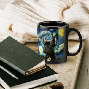 Blue Eyed Milky Way Black Frenchie Coffee Mug-Mug-Accessories, Dog Dad Gifts, Dog Mom Gifts, French Bulldog, Home Decor, Mugs-ONE SIZE-Black-5