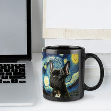Load image into Gallery viewer, Blue Eyed Milky Way Black Frenchie Coffee Mug-Mug-Accessories, Dog Dad Gifts, Dog Mom Gifts, French Bulldog, Home Decor, Mugs-ONE SIZE-Black-6
