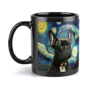 Blue Eyed Milky Way Black Frenchie Coffee Mug-Mug-Accessories, Dog Dad Gifts, Dog Mom Gifts, French Bulldog, Home Decor, Mugs-ONE SIZE-Black-7