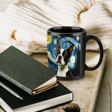 Load image into Gallery viewer, Blue-Eyed Milky Way Boston Terrier Coffee Mug-Mug-Accessories, Boston Terrier, Dog Dad Gifts, Dog Mom Gifts, Home Decor, Mugs-ONE SIZE-Black-6