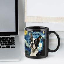 Load image into Gallery viewer, Blue-Eyed Milky Way Boston Terrier Coffee Mug-Mug-Accessories, Boston Terrier, Dog Dad Gifts, Dog Mom Gifts, Home Decor, Mugs-ONE SIZE-Black-7