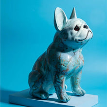 Load image into Gallery viewer, Hydro Drip Art Blue French Bulldog Statue-Home Decor-Dog Memorial Gifts,French Bulldog,Home Decor,Statue-2