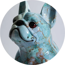 Load image into Gallery viewer, Hydro Drip Art Blue French Bulldog Statue-Home Decor-Dog Memorial Gifts,French Bulldog,Home Decor,Statue-3