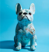 Load image into Gallery viewer, Hydro Drip Art Blue French Bulldog Statue-Home Decor-Dog Memorial Gifts,French Bulldog,Home Decor,Statue-Blue-1