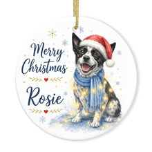 Load image into Gallery viewer, Blue Heeler Christmas Ornament - Cozy Winter Pet Portrait Design - Personalize with Photo and Name-Christmas Ornament-Christmas,Christmas Ornament,Personalize Artwork-3