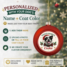 Load image into Gallery viewer, Blue Heeler Ornament - Classic Red Round Shape - Santa's Favourite Design - Personalized with Photo and Name-Christmas Ornament-Blue Heeler,Christmas,Christmas Ornament,Personalize Artwork-2