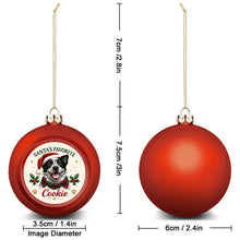 Load image into Gallery viewer, Blue Heeler Ornament - Classic Red Round Shape - Santa's Favourite Design - Personalized with Photo and Name-Christmas Ornament-Blue Heeler,Christmas,Christmas Ornament,Personalize Artwork-5