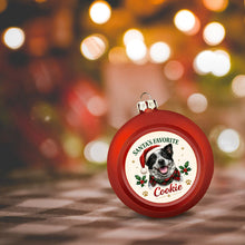 Load image into Gallery viewer, Blue Heeler Ornament - Classic Red Round Shape - Santa's Favourite Design - Personalized with Photo and Name-Christmas Ornament-Blue Heeler,Christmas,Christmas Ornament,Personalize Artwork-6