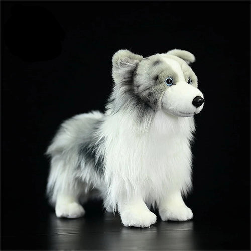 Blue Merle Border Collie Border Collie Stuffed Animal Plush Toy-Stuffed Animals-Border Collie,Dog Memorial Gifts,Stuffed Animal-6