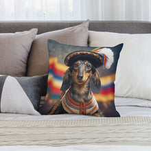Load image into Gallery viewer, Bohemian Rhapsody Black Tan Dachshund Plush Pillow Case-Dachshund, Dog Dad Gifts, Dog Mom Gifts, Home Decor, Pillows-2