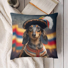 Load image into Gallery viewer, Bohemian Rhapsody Black Tan Dachshund Plush Pillow Case-Dachshund, Dog Dad Gifts, Dog Mom Gifts, Home Decor, Pillows-5