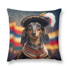 Load image into Gallery viewer, Bohemian Rhapsody Black Tan Dachshund Plush Pillow Case-Dachshund, Dog Dad Gifts, Dog Mom Gifts, Home Decor, Pillows-7