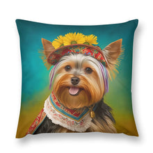 Load image into Gallery viewer, Bohemian Rhapsody Yorkie Plush Pillow Case-Cushion Cover-Dog Dad Gifts, Dog Mom Gifts, Home Decor, Pillows, Yorkshire Terrier-2