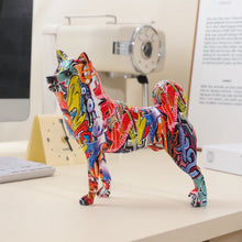 Load image into Gallery viewer, Bold Creative Graffiti Shiba Inu Statue-2